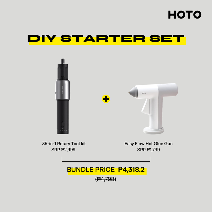 Bundle Promo: HOTO 35-in-1 Rotary Tool Kit + HOTO Easy Flow Glue Gun