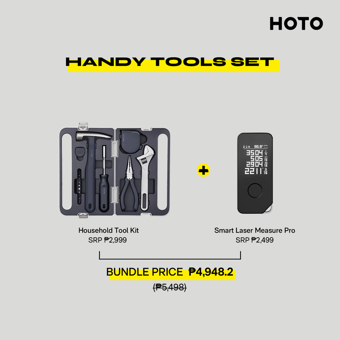 Bundle Promo: HOTO Household Tool Kit + HOTO Smart Laser Measure Pro