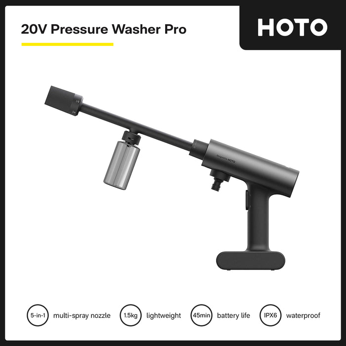 HOTO 20V Pressure Washer Pro