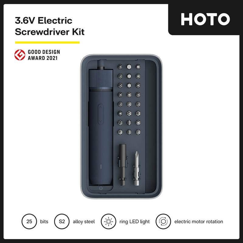 HOTO 3.6V Electric Screwdriver Kit